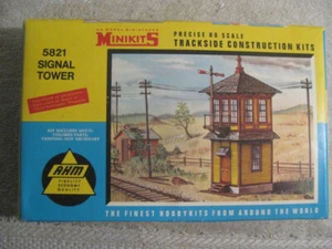 A.H.M. Minikits Signal Tower Trackside Construction HO Scale Model Kit 5821 New - Picture 1 of 6