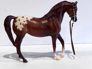 VINTAGE BREYER HORSE CHESTNUT APPALOOSA # 66004 ZDS WITH BRIDLE - Bild 1 von 2