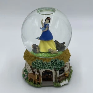 Disney Snow White & 7 Dwarfs Ernesco Snowglobe Listen To The Mockingbird Music - Picture 1 of 8