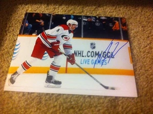 Noah Hanifin Autographed 8x10 Photo Carolina Hurricanes USA Boston Collage - Picture 1 of 2