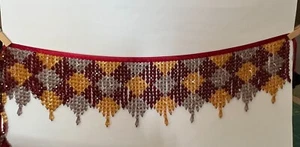 Beads Trim Robert Allen Cascading Beads-Tapestry Trim Red Gold Lamps edging + - Picture 1 of 3
