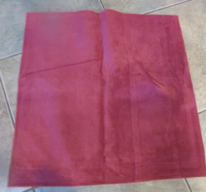 Williams Sonoma suede Pillow Cover 22 cranberry  red New - Picture 1 of 2