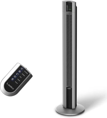 Ventilador de torre Lasko, rendimiento oscilante, control remoto, ajuste nocturno, tiempo Foto 1 de 4