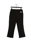 Arket Women's Suit Trousers Uk 10 Black 100% Cotton Straight Dress Pants