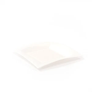 Plato de Postre Desechable de Plástico (PP), Blanco Nácar, 180x180mm, 8 Piezas - Imagen 1 de 2