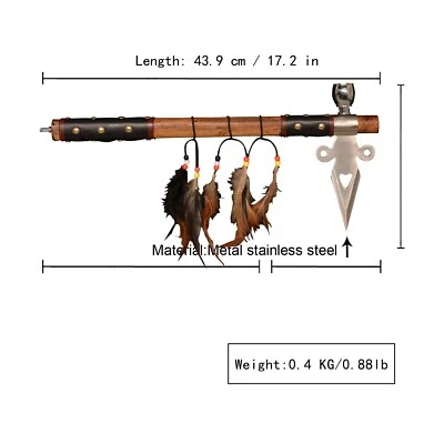 17.3" Viking Axe, Carbon Steel Indian Style peace pipe  Axe tomahawk  hatchet - Image 1 of 4