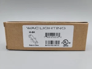 NEW WAC Lighting Straight I-Connector for H-Track Systems Black HI-BK - Picture 1 of 3