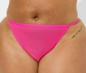 Torrid Sexy Hot Pink Microfiber Mesh G-String Panty Plus Size 3X, 22/24 - Picture 1 of 4