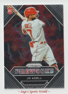 2021 Panini Prizm Baseball Fireworks RC #9 Jo Adell -Los Angeles Angels - Image 1 of 2
