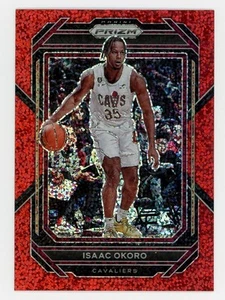 2022-23 Panini Prizm #78 Isaac Okoro Prizms Red Sparkle - Bild 1 von 2