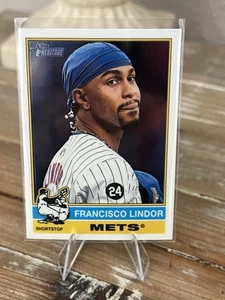 2025 Topps Heritage Francisco Lindor #229 Chrome Mets - Bild 1 von 2