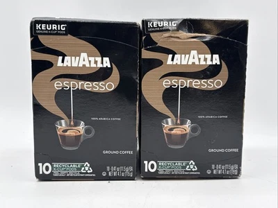 Lavazza Café Espresso K-Cup Cápsulas Tostado Medio 10 Cápsulas Paquete de 2 Mejor Para 05/27 Nuevo Foto 1 de 4