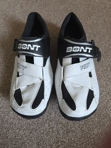 Bont Riot Cycling Shoes Black/White, EU Size 44 - Picture 1 of 4