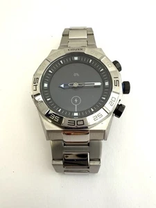 Montre connectée Citizen Smart Gen 1 hybride cadran noir bracelet en acier inoxydable YF20MV - Photo 1 sur 13