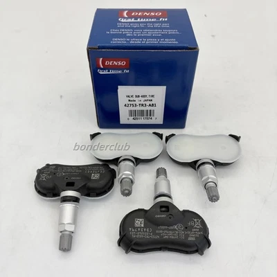 DENSO 4Pcs 42753-TR3-A81 Tire Pressure Sensor TPMS For Honda Odyssey Civic Fit - Изображение 1 из 4