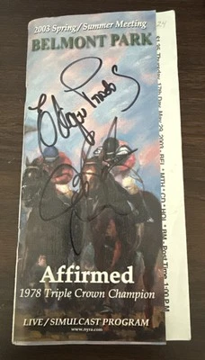 2003 贝尔蒙特公园计划亲笔签名杰里·贝利,埃德加·普拉多。 无真品证明 — 第 1/4 张图片