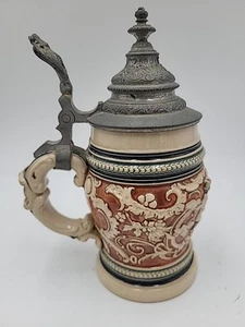 Cerveza antigua Gerz Stein Alemania 0,3 L Oktoberfest Segunda Guerra Mundial 1005B querubines jarra - Imagen 1 de 15