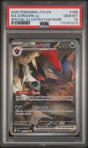 N'S Zoroark Ex #185 2025 Pokemon Jtg En-Journey Together PSA 10 SIR - Imagen 1 de 2