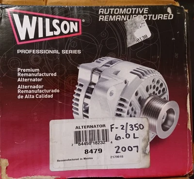 Wilson Remanufactured Alternator 8479 2005-2007 Ford 6.0L F250, F350, F450 - Image 1 of 4