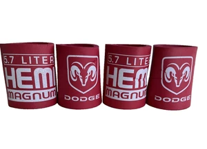 Juego De Colección De 4 Porta Latas Dodge 5.7 Litros Hemi Magnum Foam Koozies, RARO - Imagen 1 de 6