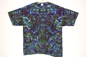 Erwachsene Batik oliv Löscher Golf Polo Sport Shirt sm med lg XL Hippie Kunst Boho - Bild 1 von 1