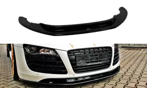 Front Diffuser Splitter Maxton Design Gloss Black ABS for Audi R8 - Picture 1 of 6