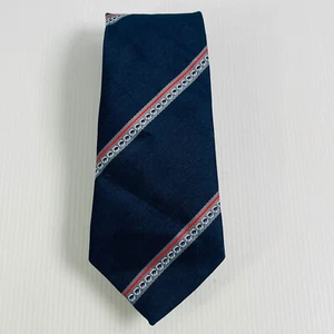 Austico Made in Australia Blue Silver and Red Necktie Formal Business Tie - Picture 1 of 4