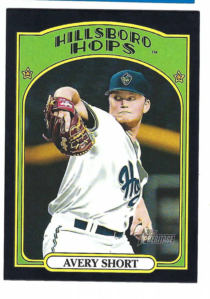 AVERY SHORT 2021 TOPPS HERITAGE MINOR LEAGUE BASEBALL BLACK PARALLEL /50 - Image 1 of 1