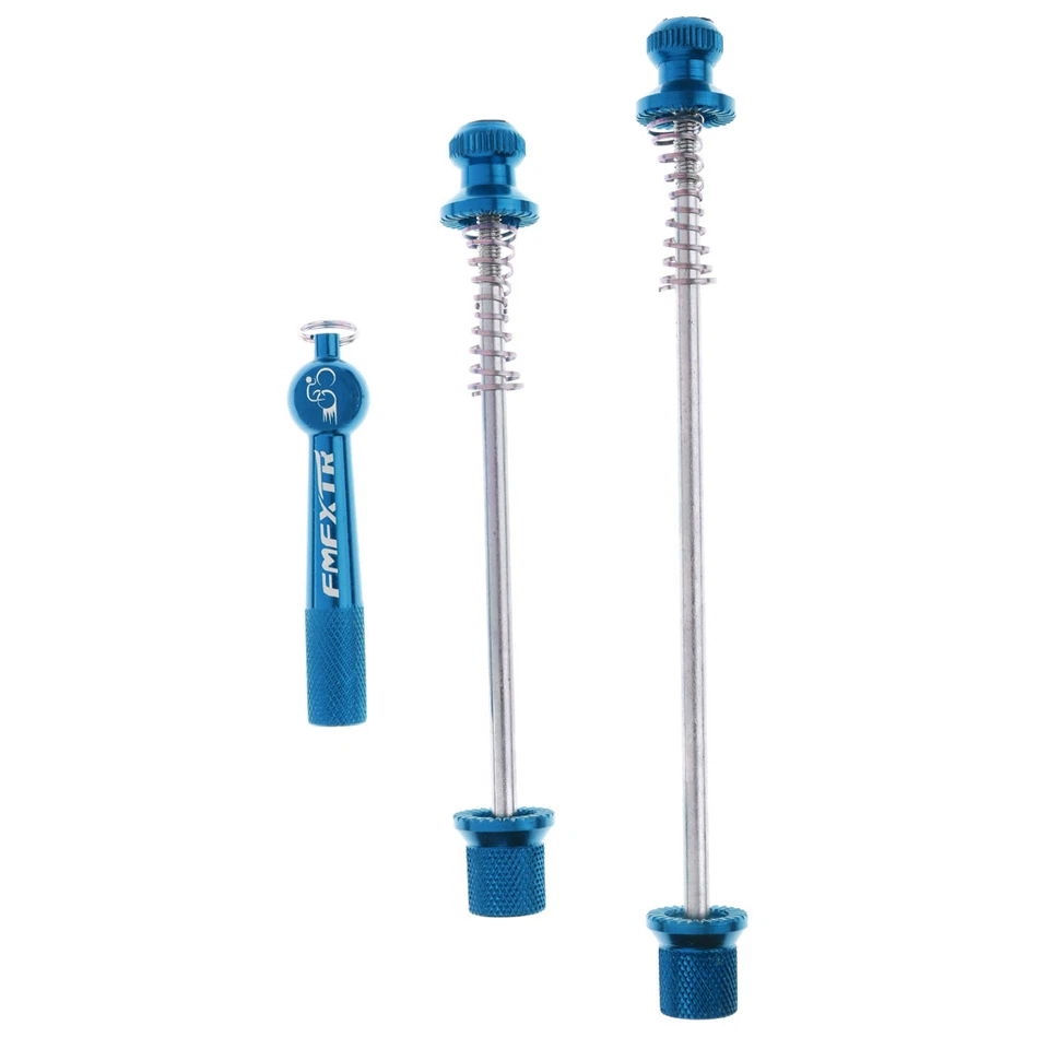 Schnellspanner Fahrradspieß Fahrrad Vorder  und Hinterachsen Set 145/183mm - Bild 1 von 1