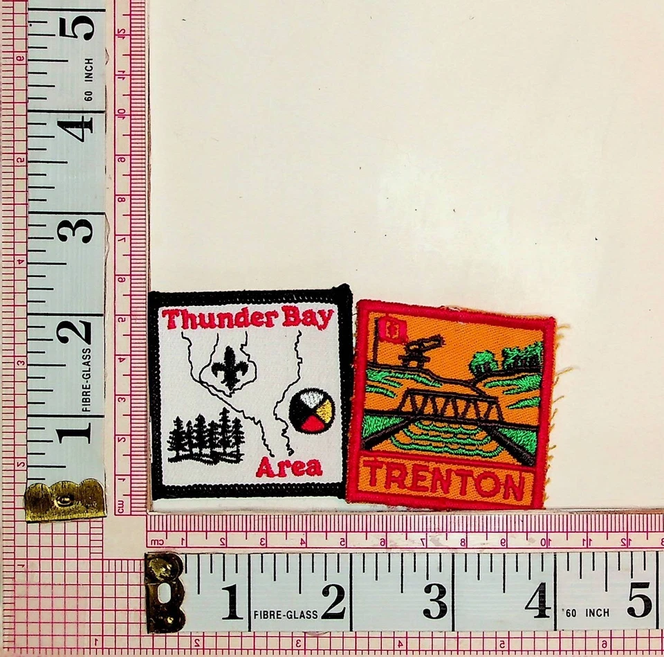 Scouts Thunder Bay Area & Trenton Jacket Vest Patches Crests Badges - Image 1 of 1