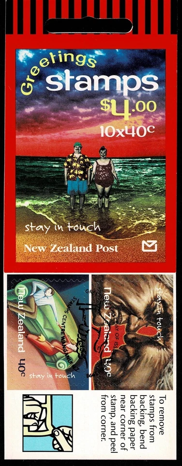 NEW ZEALAND - 1998 STAY IN TOUCH BOOKLET - Sc#SB 91 - CTO - NZ 41 - Image 1 of 1