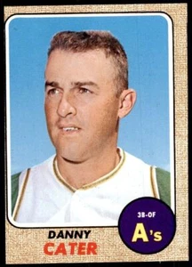 1968 Topps Danny Cater 102 carte da baseball #535 - Foto 1 di 2