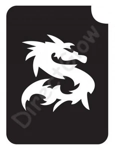 Dragon 1015 Body Art Glitter Makeup Tattoo Stencil 2.75" x 3.75"- 5 Pack - Picture 1 of 1