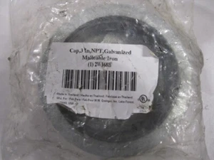 Tappo per tubo in ferro malleabile zincato 3" NPT - Foto 1 di 2