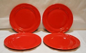 Lenox Kate Spade All In Good Taste Red Salad Accent 8.75" Plates Set of Four New - Picture 1 of 3