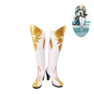 Genshin Impact Jean Shoes Cosplay Women Boots - Picture 1 of 6