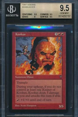 Visions Kookus BGS 9.5 Graded Magic MTG (2757) -magicgraders- - Image 1 of 3