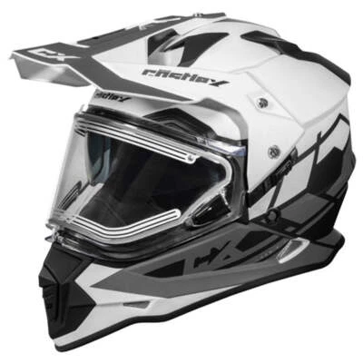 Casco de moto de nieve Castle X Mode D/S SV Trance con escudo eléctrico - blanco mate Foto 1 de 3