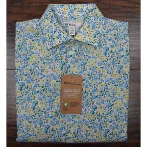 Bar III Slim Fit Stretch Shirt Men's Small 14-14.5 Organic Cotton Floral Print - Picture 1 of 10