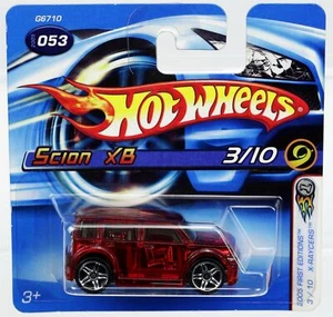 Hot Wheels Scion XB Short Card X-Raycers 2005 First Editions Series - G6710 Red - Picture 1 of 4
