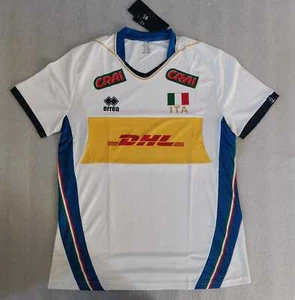 MN139 ERREA FIPAV DHL FREE JERSEY REPLICA ITALY JERSEY ITALY VOLLEYBALL - Picture 1 of 2