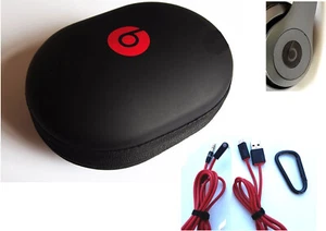 Hardcase Combo mit 2 Zubehörkabeln (Audio + USB) für BEATS STUDIO 3 Kopfhörer - Bild 1 von 6