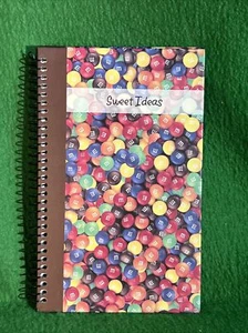 M & M'S Sweet Ideas Licensed Spiral Notebook JOURNAL Milk Chocolate Candy NEW - Picture 1 of 6