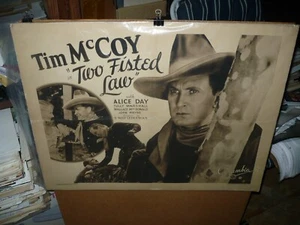 TWO FISTED LAW, original 22x28 / póster de película (Tim McCoy, principios de John Wayne) - 1932 - Imagen 1 de 2