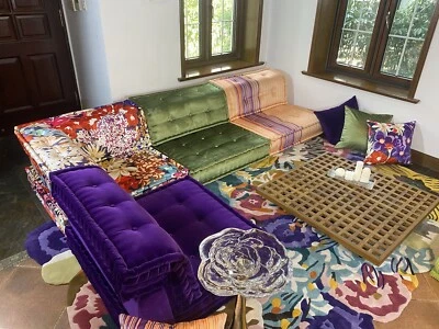 Mah Jong French Daybed Floor Sofa Couch Fully Customized full set As Shown - Image 1 of 4