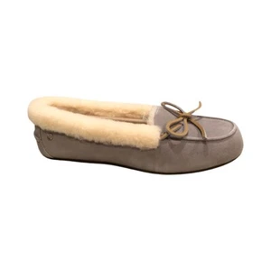 UGG Women's Solana Loafer Slippers Seal Grey Suede 1020041 - Picture 1 of 8