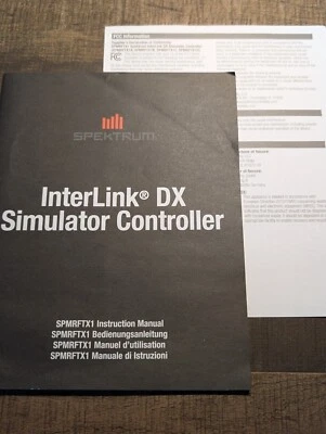 Spetrum InterLink DX Simulator Controller Manual  R/C Aircraft Airplane SPMRFTX1 - Image 1 of 4