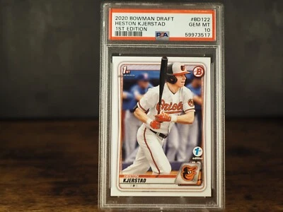 2020 Bowman Draft 1st Edition BD122 Heston Kjerstad - PSA 10 GEM MINT - Image 1 of 2
