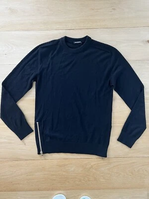 Balmain Black Wool Jumper With Side Zips Size M - Image 1 of 4
