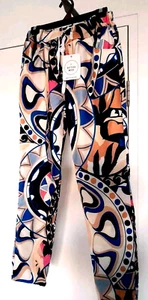 Bottega Moda Pants Sz 12 Made In Italy Tapered Leg Elastic Drawstring Waist NEW - Picture 1 of 8